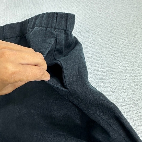 J jill linen pull on black pants size M - Picture 10 of 10